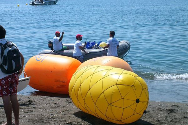PVC Coated Polyester Fabric Underwater Air Lift Bags 0.4mm-2.5mm Thickness
