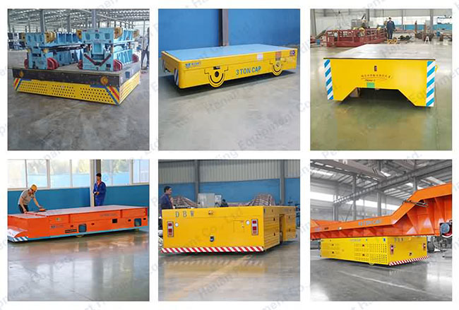 Heavy Duty Material Transfer Cart Steel Mill Applied Electric Transport Wagon 