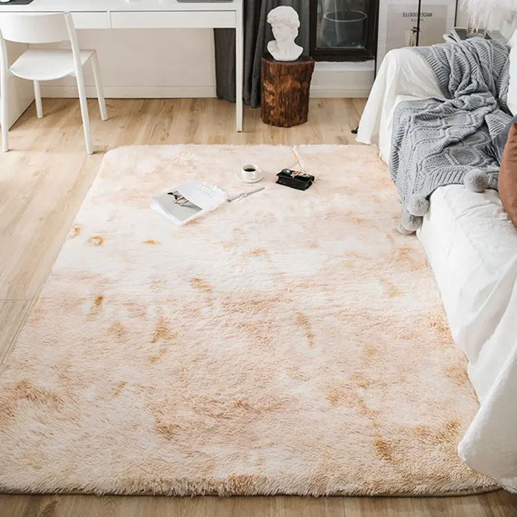 Modern Mixed Islamic Color Polyester Shaggy Bedroom Home Decorative Rug for Commercial