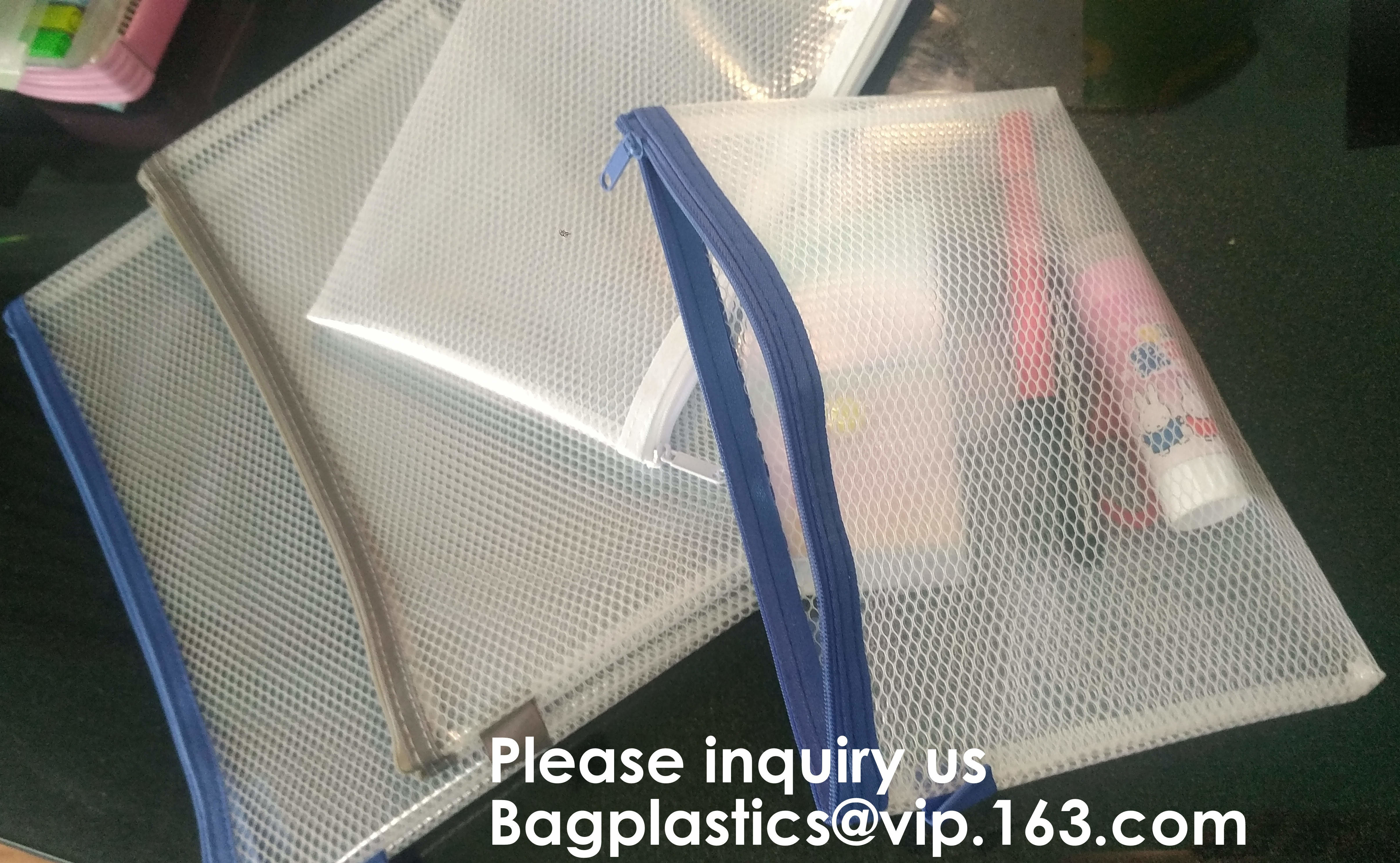 Resealable Clear Reclosable Stand Up Pouches Plastic Seal Zip Lock Bags Poly Bag,gridding document zip bag with metal ho