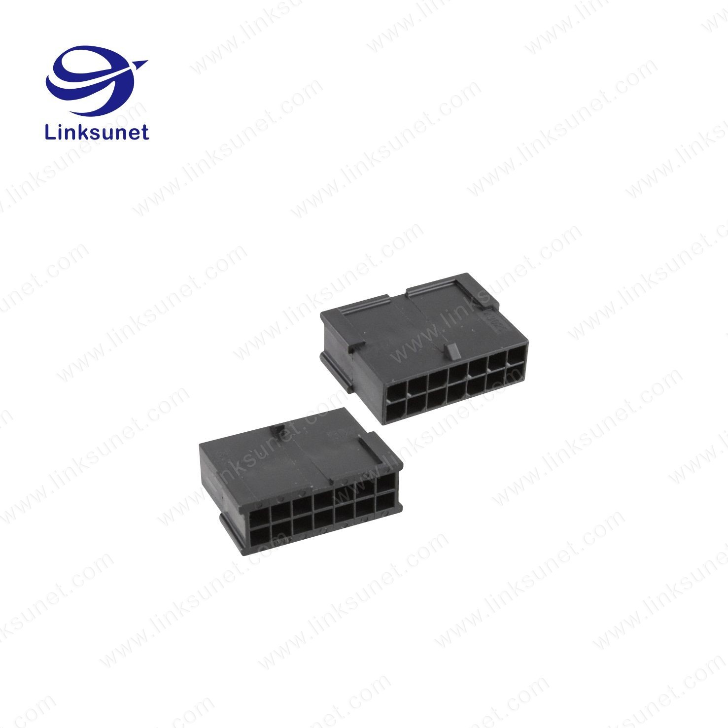 Male Female Wire Connectors 43020 - 0600 MOLEX Micro Fit Connector With Panel Mount Ears