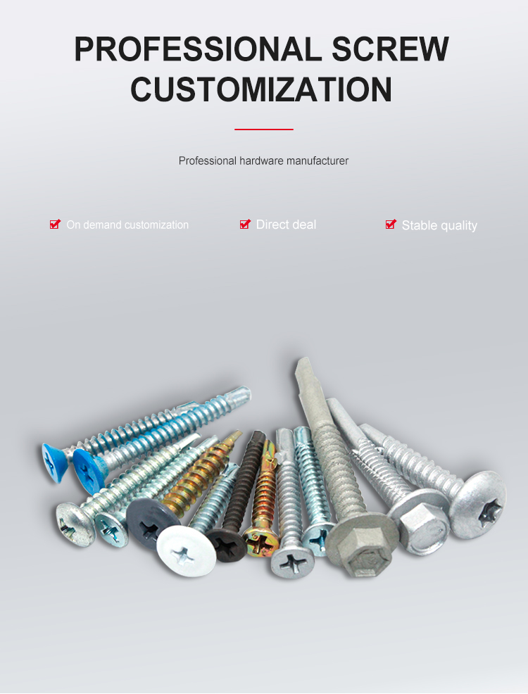 Hex Head Self Drilling Roofing Screws with Building Advantage Customized OEM Provided