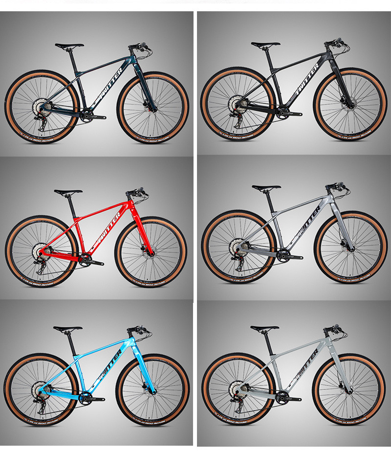 TWITTER 29 Inch Carbon Fiber Mountain Bicycle MTB Bike With Rigid Fork
