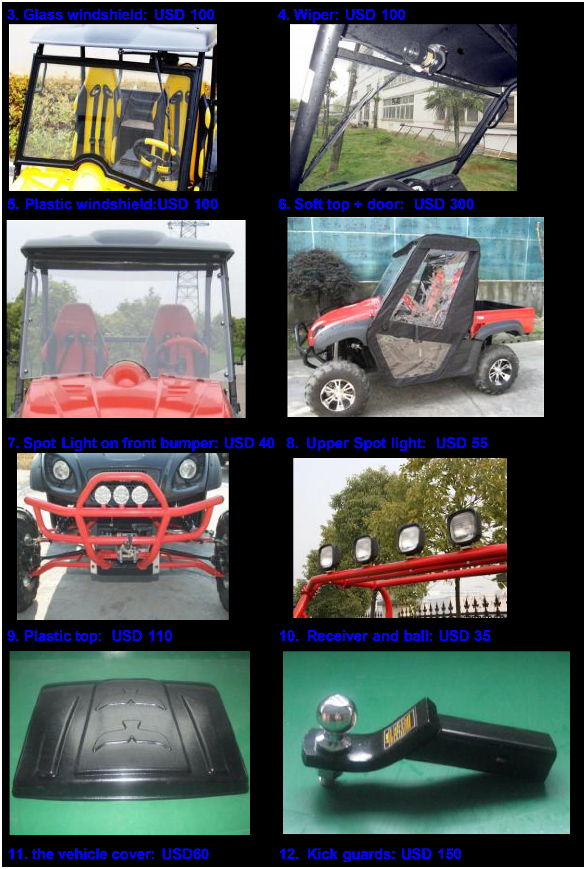 5KW/8KW 4WD ELECTRIC UTV 4 SEATS 4X4 RECREATIONAL UTILITY VEHICLE FOR SALE
