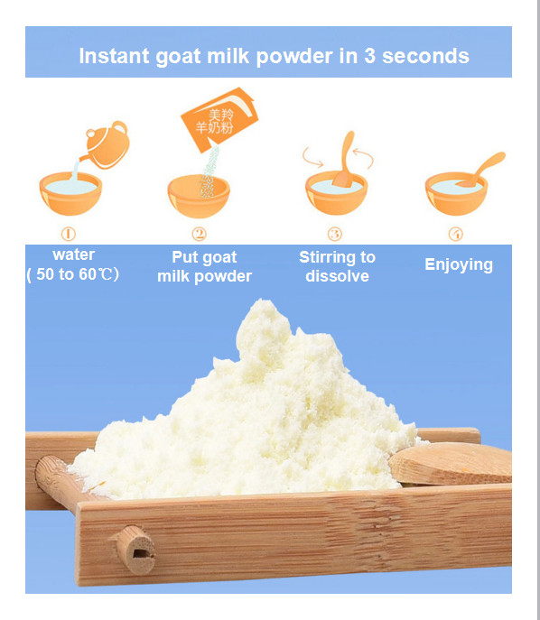 Sweetened Natural Goat Milk Powder Full - Cream Instant Pure Goat Milk Powder 400g