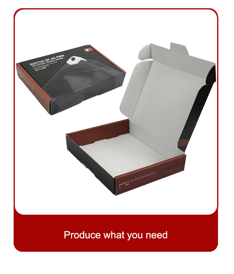 Foldable Kraft Paper Mailer Box Offset printing For Electronic Product