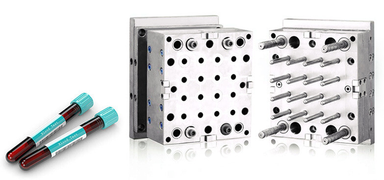 Blood Collecting Tube HASCO Medical Plastic Injection Mould With 16 Cavity