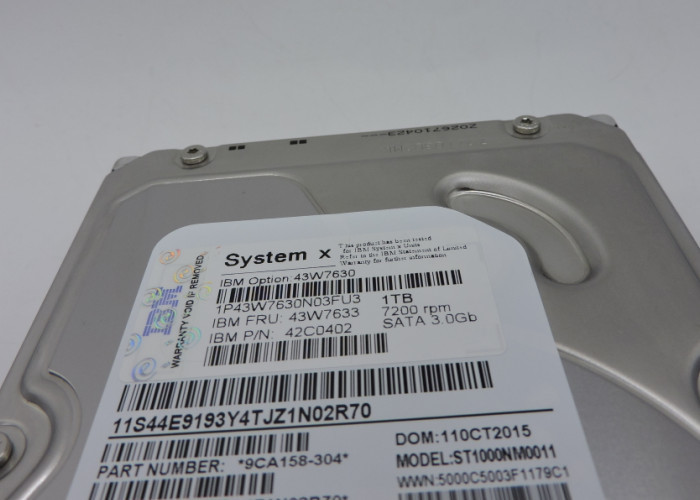 43W7630 IBM Hard Disk 43W7633 1T 7.2K SATA 3.5 DS3400 1 year warranty