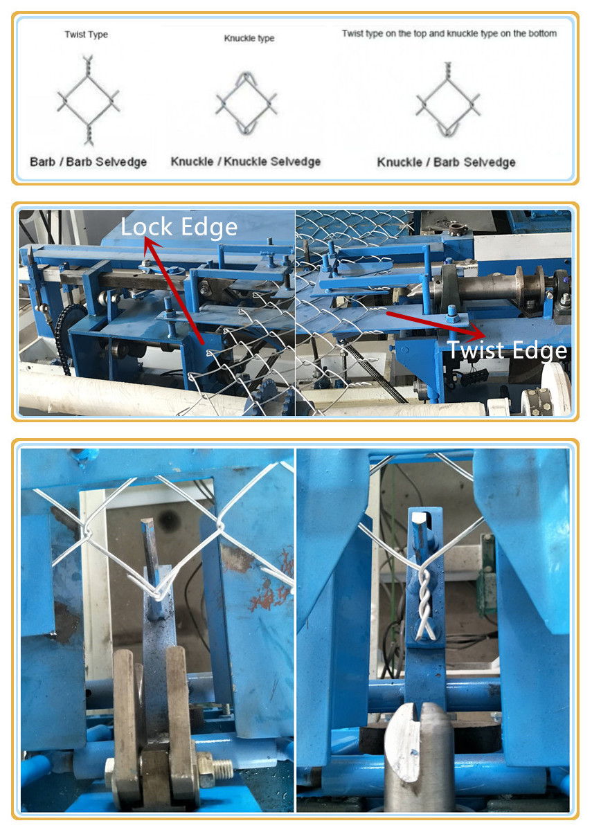 Automatic Single Wire Mesh Machine , Chain Link Fence Equipment 380V/50HZ