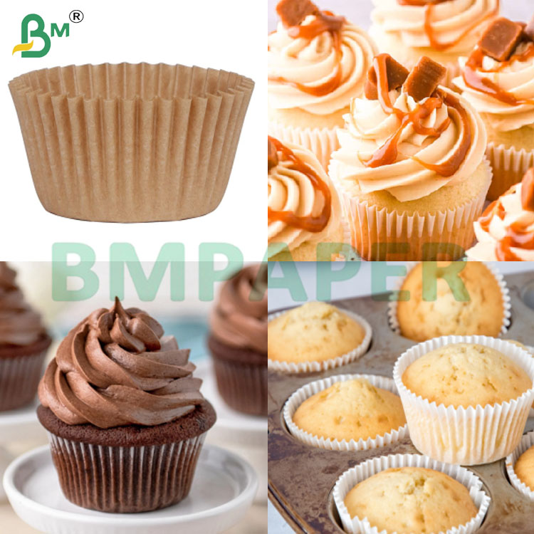 Food Grade 40gsm Greaseproof Colorful Cupcake Baking Paper Sheets