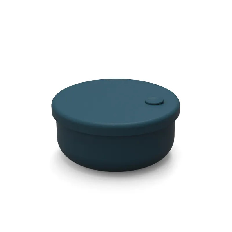 Portable Tasteless Silicone Snack Box Reusable 5 Compartments