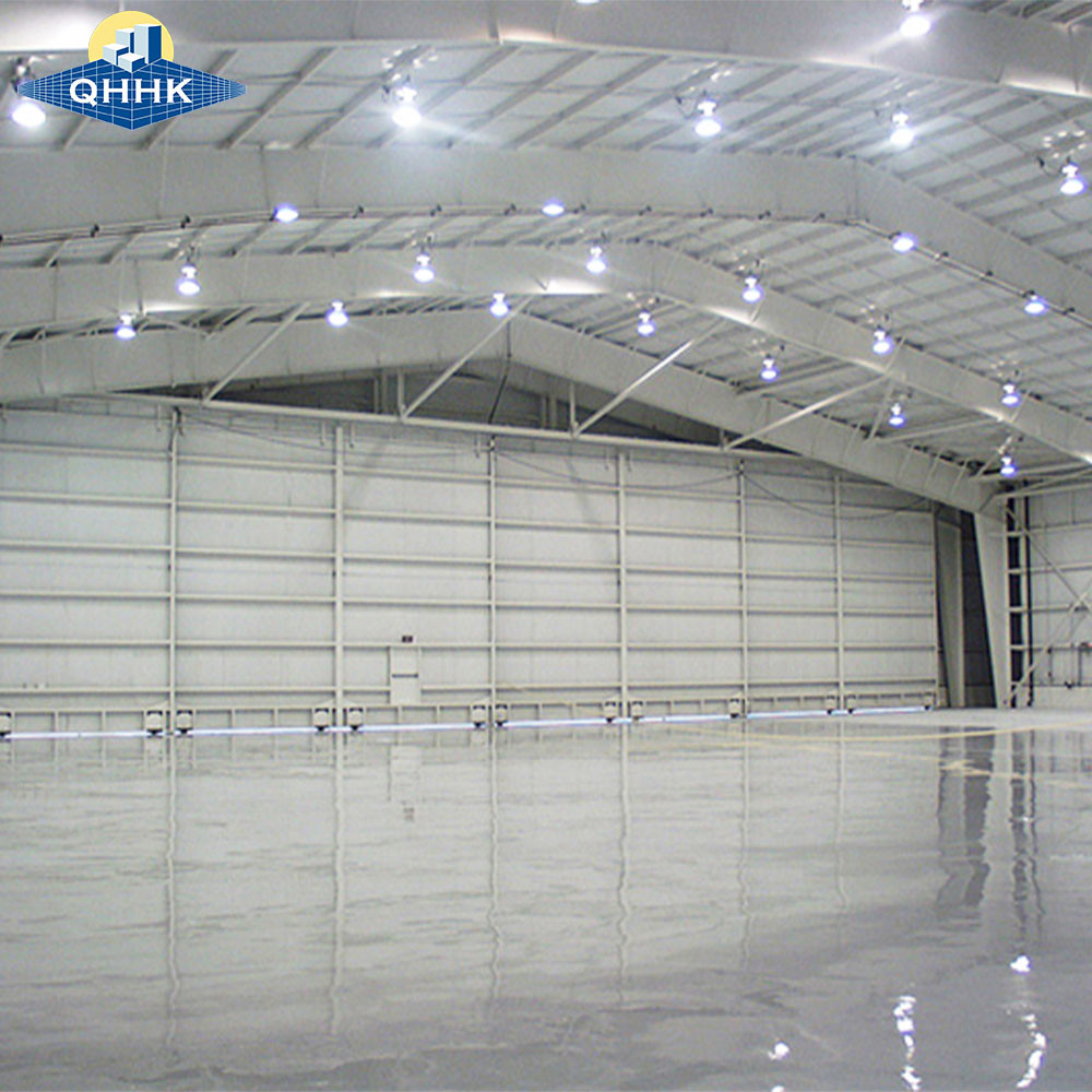 Pre Designed Q355 Steel Structure Hangar H Beam Metal Portal Frame Building