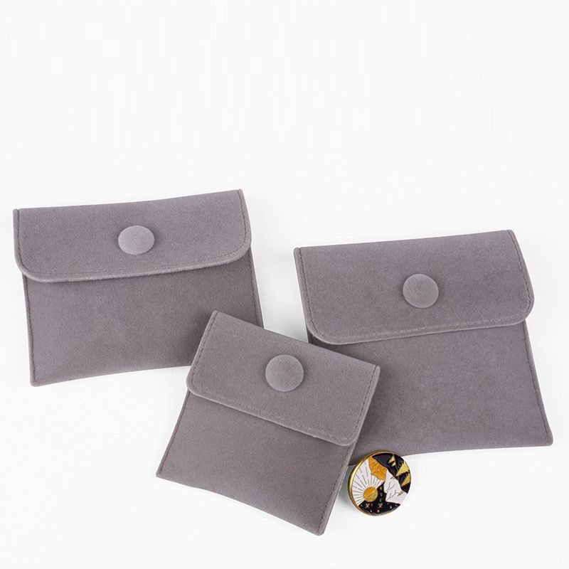 Customizable Jewelry Packaging Pouches Velvet Jewelry Bag 10*8cm
