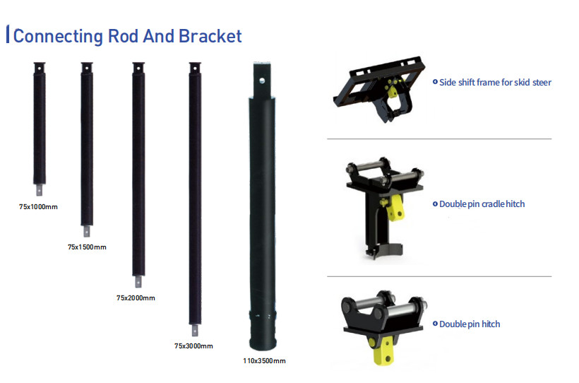 Drilling 300mm Excavator Earth Auger 50000Nm Digger Drill Attachment