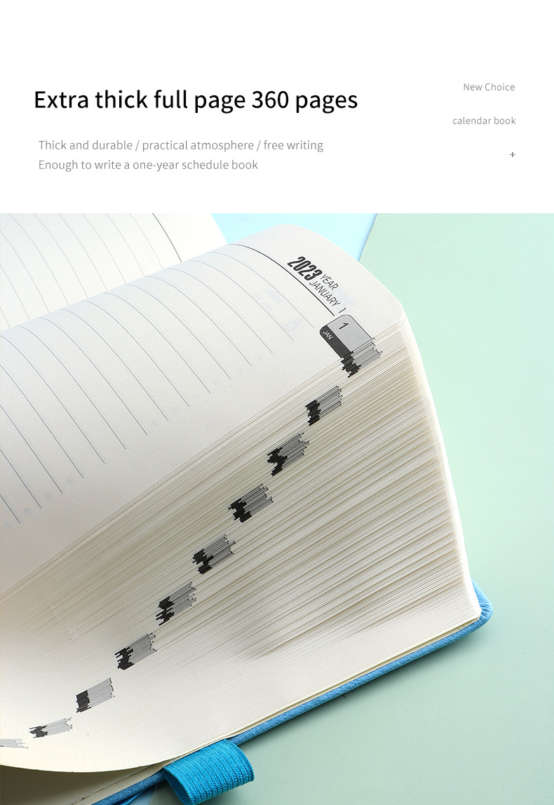 Custom A5 Printed Pu Hardcover Notebook With Elastic Band For Business Customized Logo