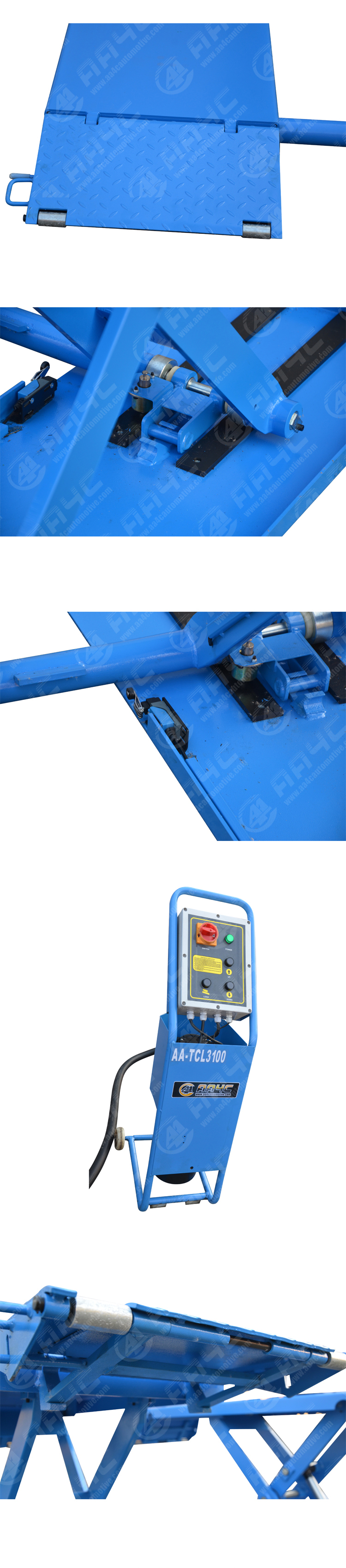 1M 3T Car Vehicle Lift Automotive Portable Mid Rise Scissor Car Lift Hoist