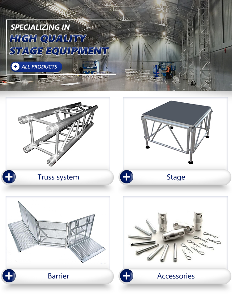 Concert Aluminum Stage Lighting Spigot Truss System for Event and Triangle Trussing