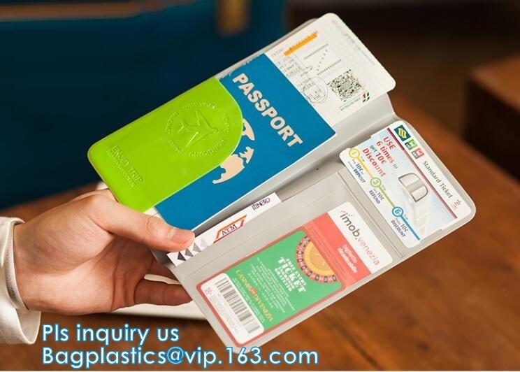 Promotional Customized color PVC travel Passport Cover, Ticket Holder Travel Plastic Pvc Passport Cover, Eco-friendly pv