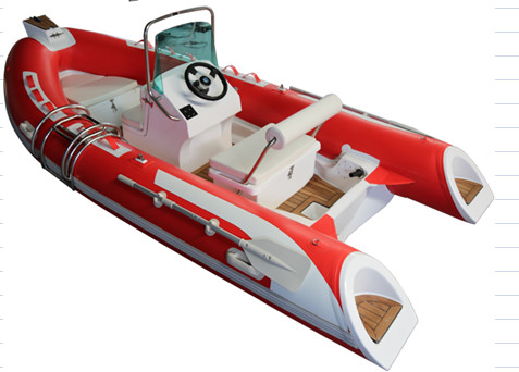 2022 rib boat inflatable speed boat 14ft orca hyalon center console steeing wheels rib430A
