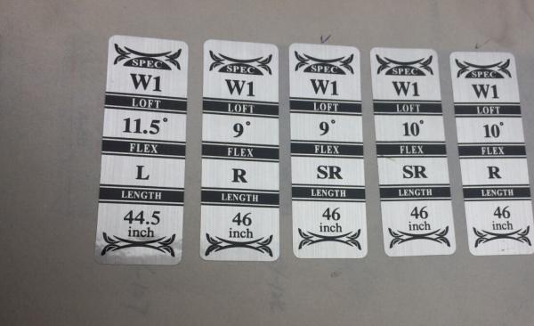 golf label , golf labels , golf shaft label, golf shaft labels , golf tag , golf