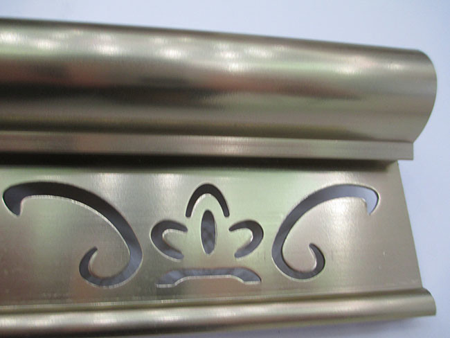 Gold Color Anodized Aluminum Extrusion Profiles For Household Drying Rack