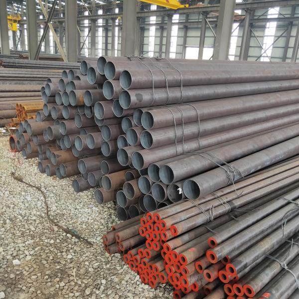 Black Round Carbon Steel Pipe SGCC ASTM A106 A53 For Conveying