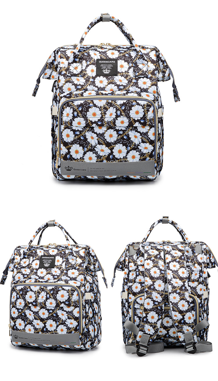 Factory Hot Sell Mommy Outdoor Travel Baby Diaper Bags Large Capacity with Kids Stroller Strap Backpack for Mom Mochila