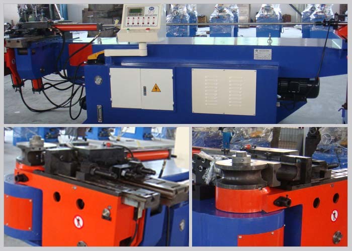 Muffler Exhaust Pipe Bender , Cnc Pipe Bending Machine With Cooling Circulation System