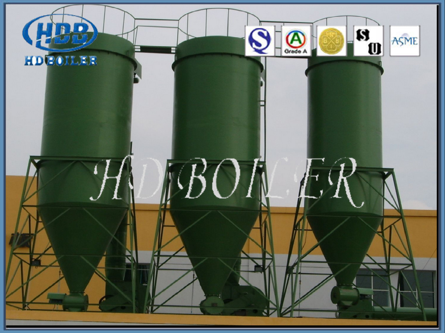 Steel Multi Conical Industrial Cyclone Separator For CFB Boilers Of Thermal Power Plant
