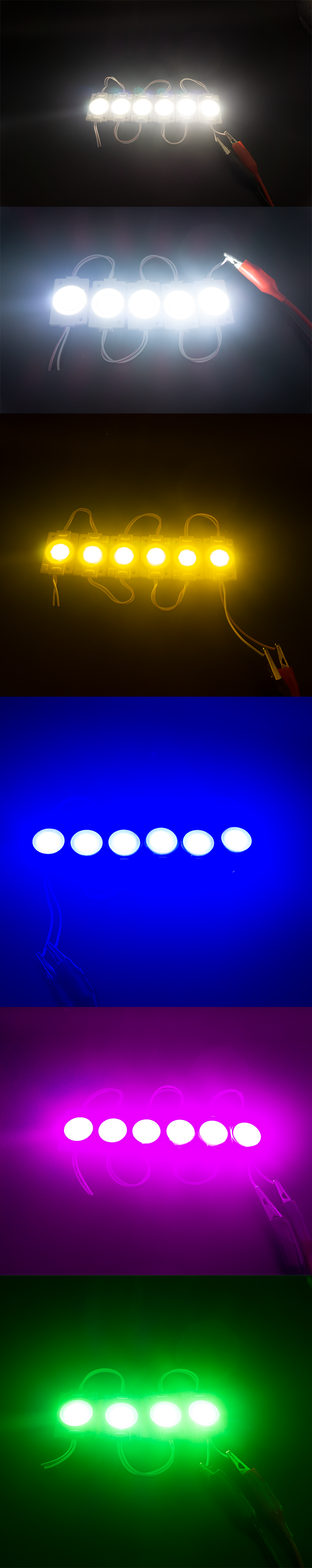 Red Yellow Blue Green White Pink 12V COB Beam 24V LED Module