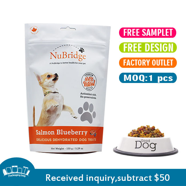 0.5oz Digital Printed Stand Up Pouches Gravure Print Dog Treat Packaging