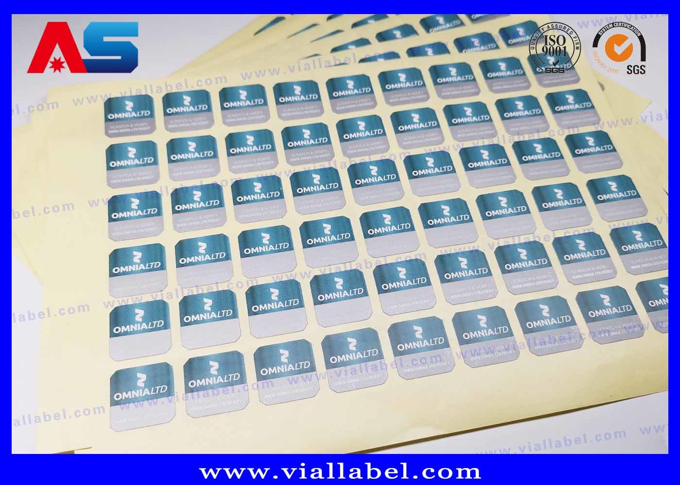 Custom Scratch Off Security Code Stickers For Pharmacy Square 2Cm Anti Fake Purpose void sticker