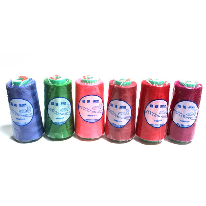 402 Dyed Polyester Sewing Thread Red Uv Bonded Polyester Thread