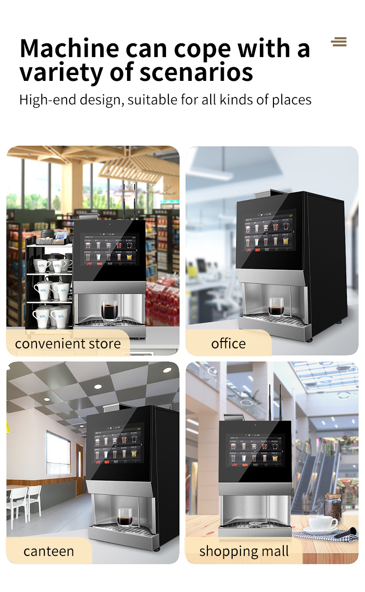 Stainless Steel Coffee Dispenser Machine With Self-Cleaning Feature