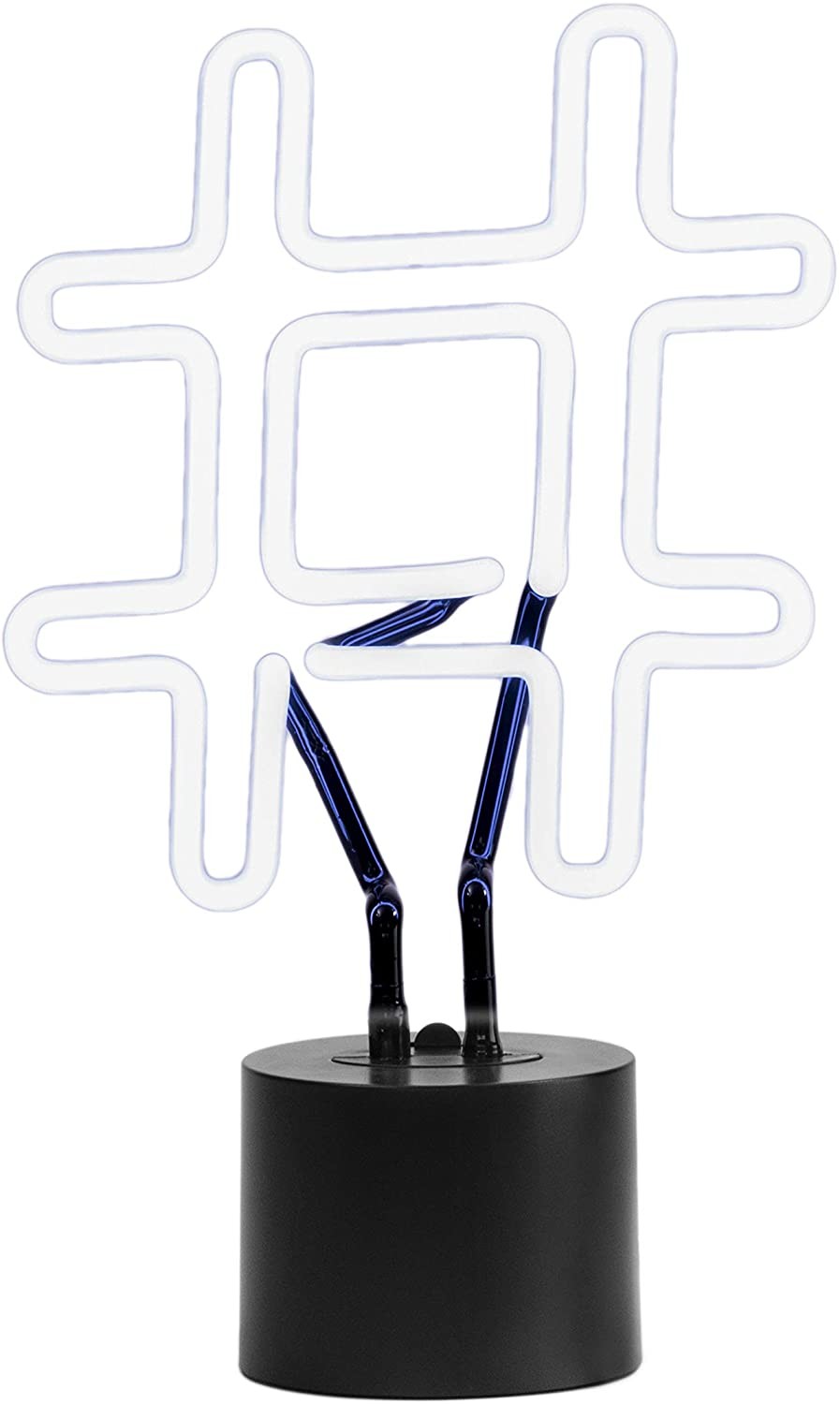White 240V Input Neon Light Desk Lamp Hashtag Home Decor