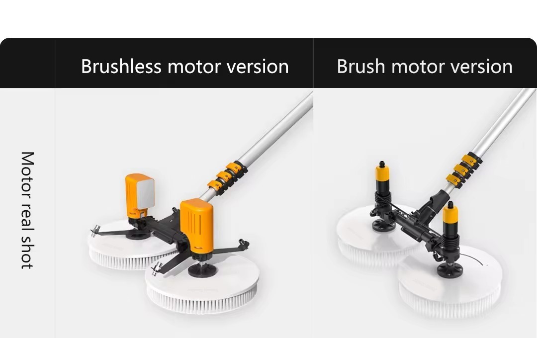 Double Head Solar Panel Cleaning Brush Telescopic Solar Panel Cleaning Brush