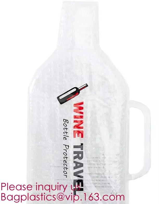 Bottle Protector Bubble Travel Bag,Travel Trip Bag With Bubble Inside And Double ks,Sleeve Travel Bag - Inner Skin