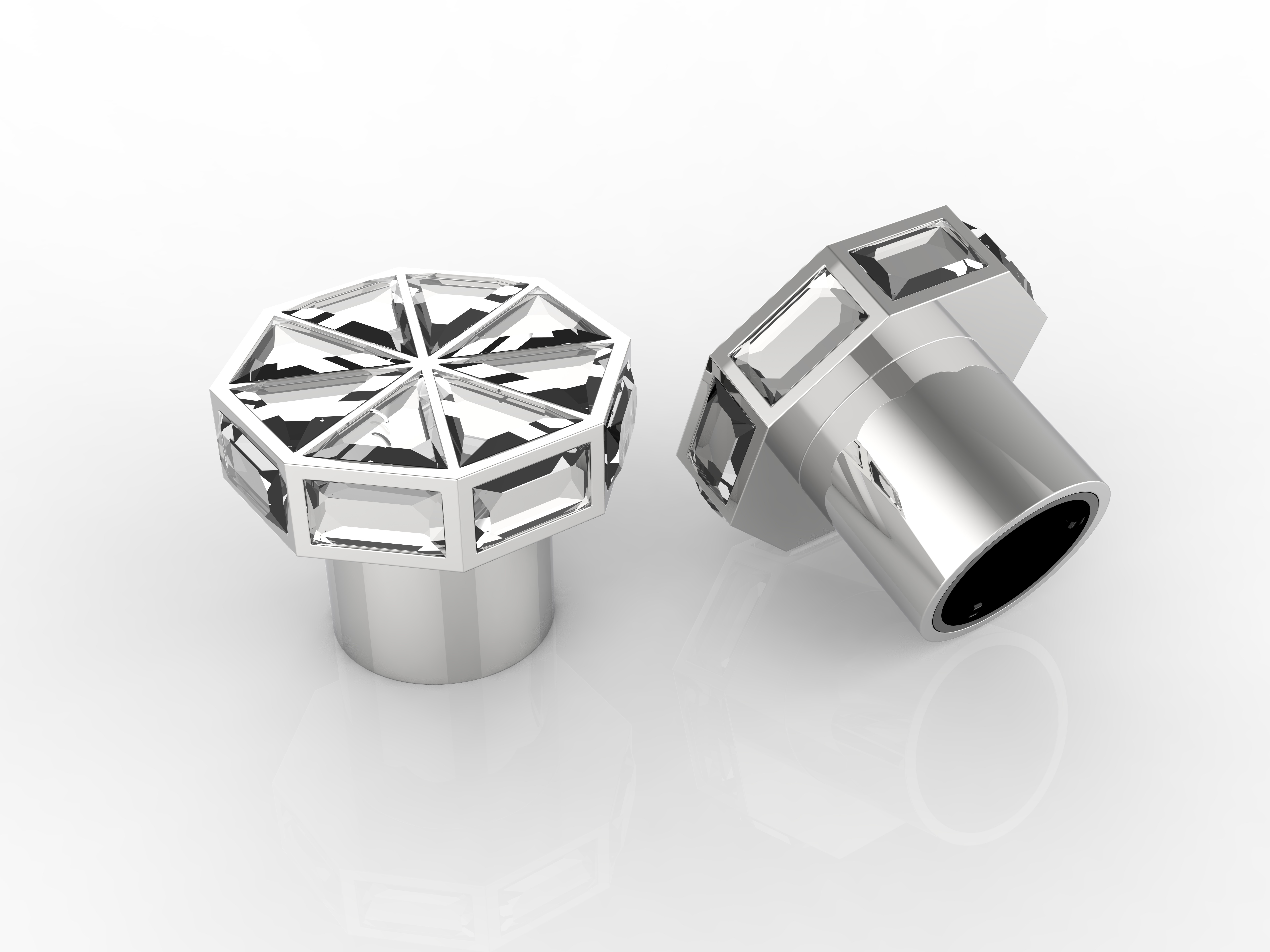 Customized Diamond New Design Zinc Alloy Perfume Bottle Caps for Perfume Bottles