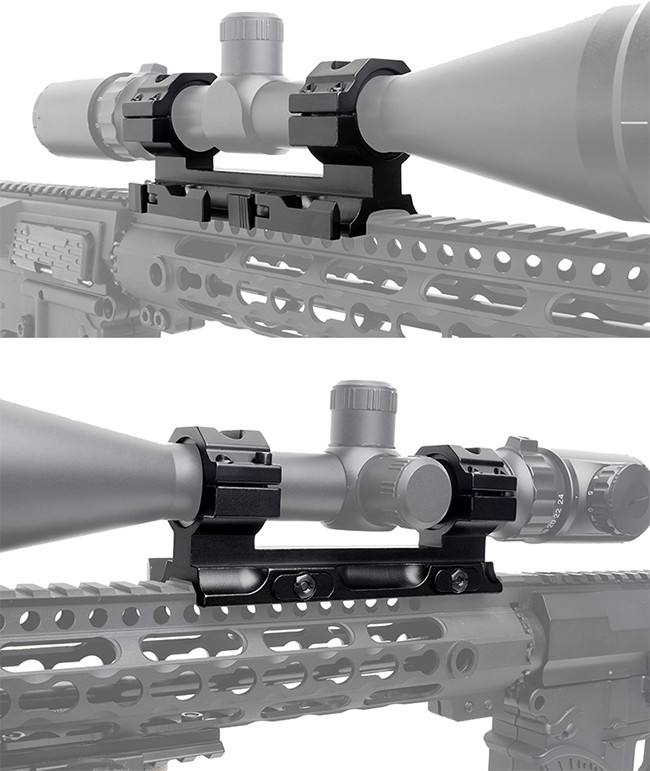 G36 3 - piece Short Picatinny Short Rail Base Mount Set with Twist Lock