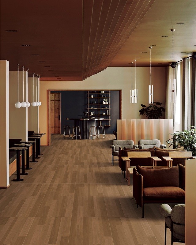 Water-Proof 600x1200mm Wood Look Porcelain Tile And Outdoor Floor Textured Tiles For Hotel