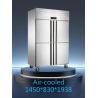Buy cheap 1500L Commercial Kitchen Freezer Energy Efficiency 4 Door Fridge Freezer from wholesalers