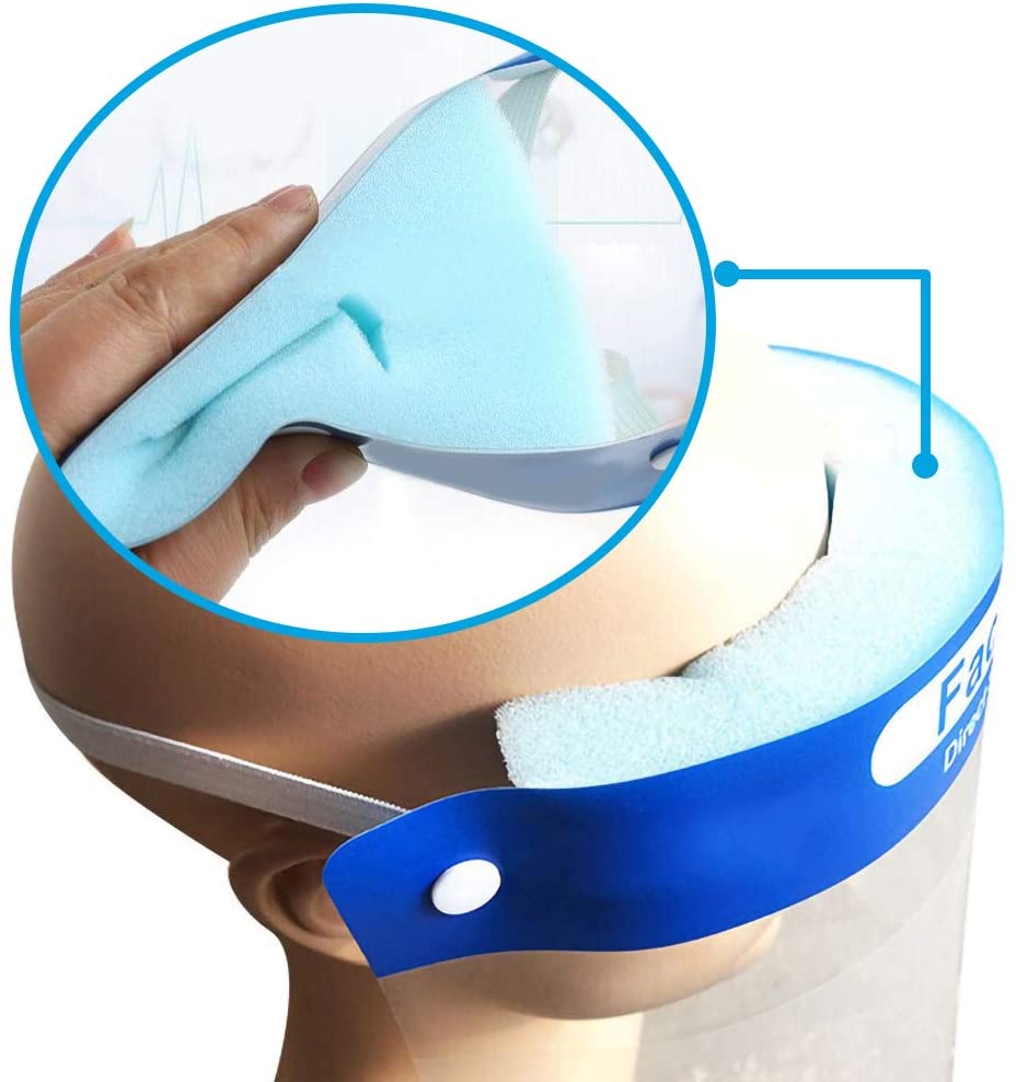 Non Wearing Pressure Plastic Face Shield , Chemical Resistant Face Shield Safe