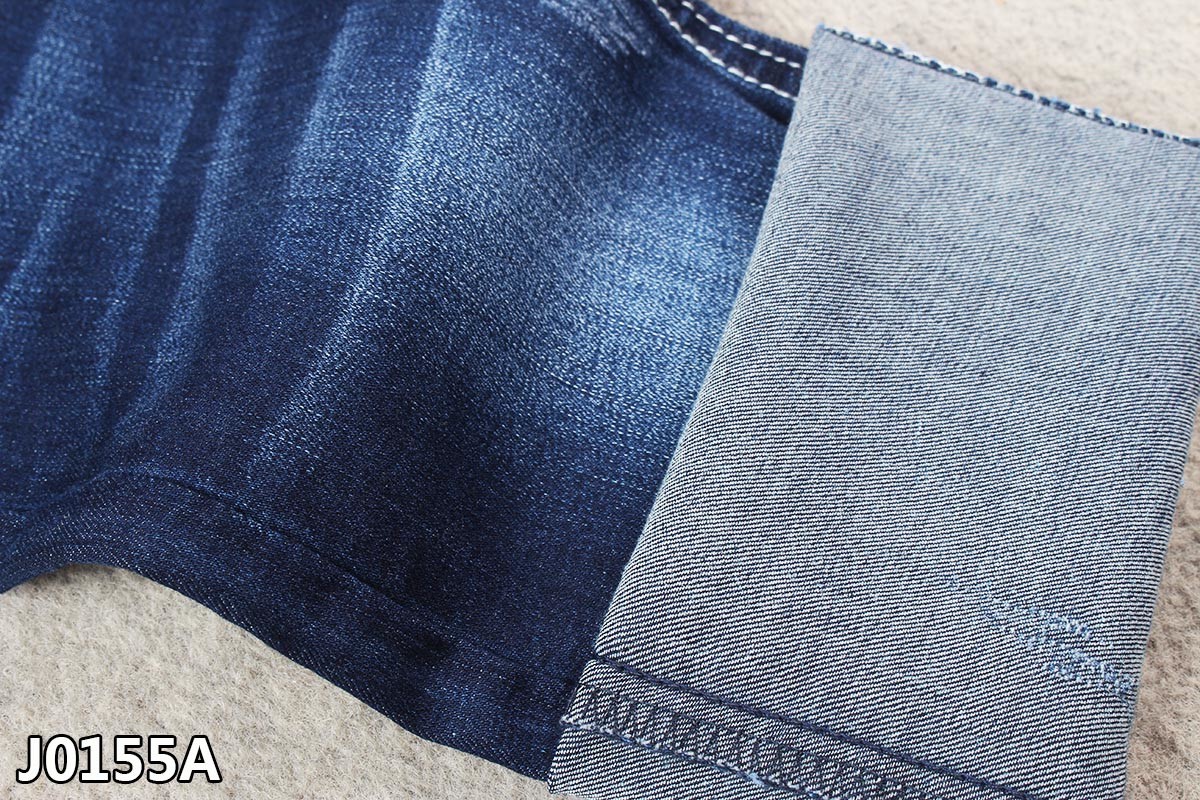8.3oz Stretch Soft TR Denim Twill Fabric With OA Slubby Yarn