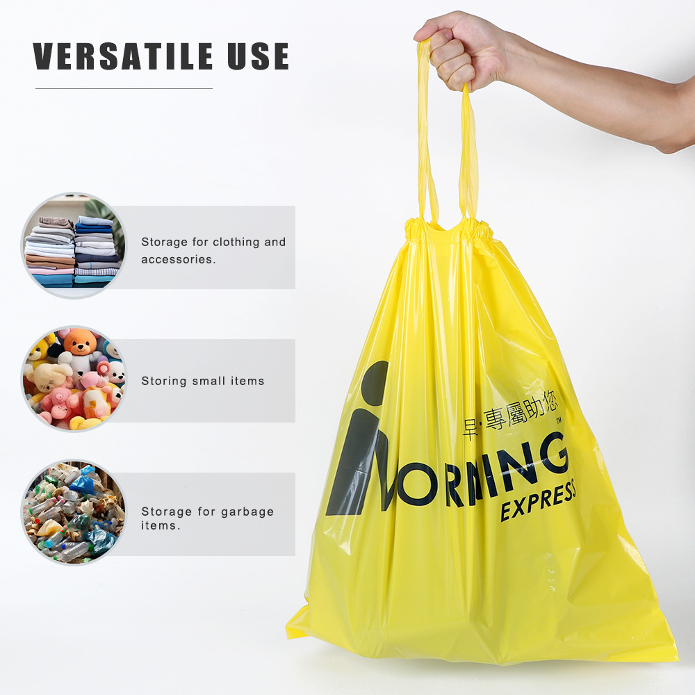 Disposable Strong Load-Bearing Environmentally Safe Kitchen Recyclable Drawstring Garbage Bag