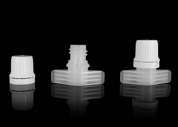 9.6mm / 10mm Non Spill Plastic Spout Caps For Sauce Jams Flexible Spout Bags Package