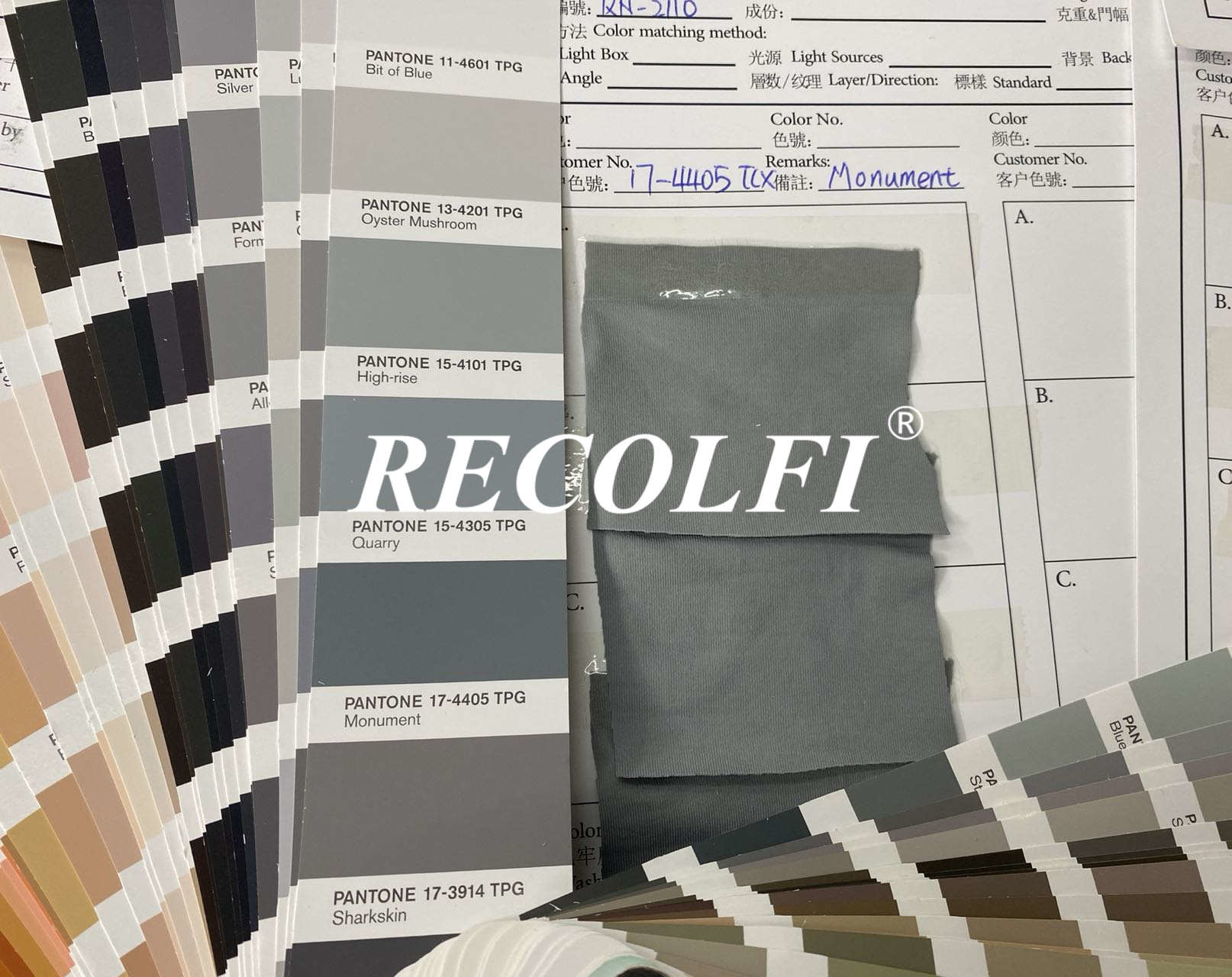 200GSM Repreve Swimwear Fabric For Color Lab Dips And Digital Print Strike - Offs