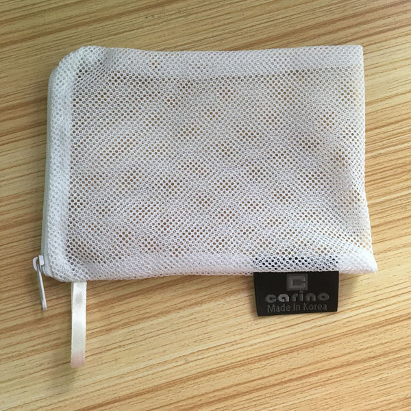 Small Net Lingerie Wash Bag , Nylon / Jute Drawstring Laundry Net Bag