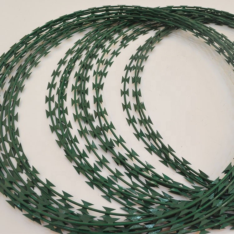 BTO 22 Concertina Razor Barbed Wire 450MM Coil PVC Coating