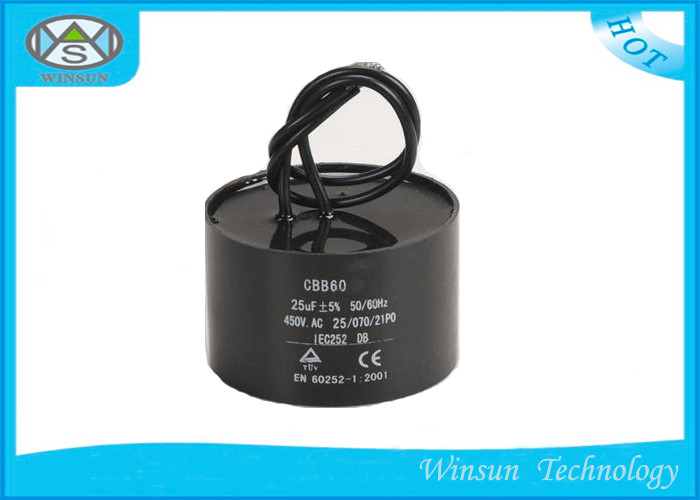 Polypropylene Film High Frequency Capacitor CBB60 , Long Life AC Star Capcitor