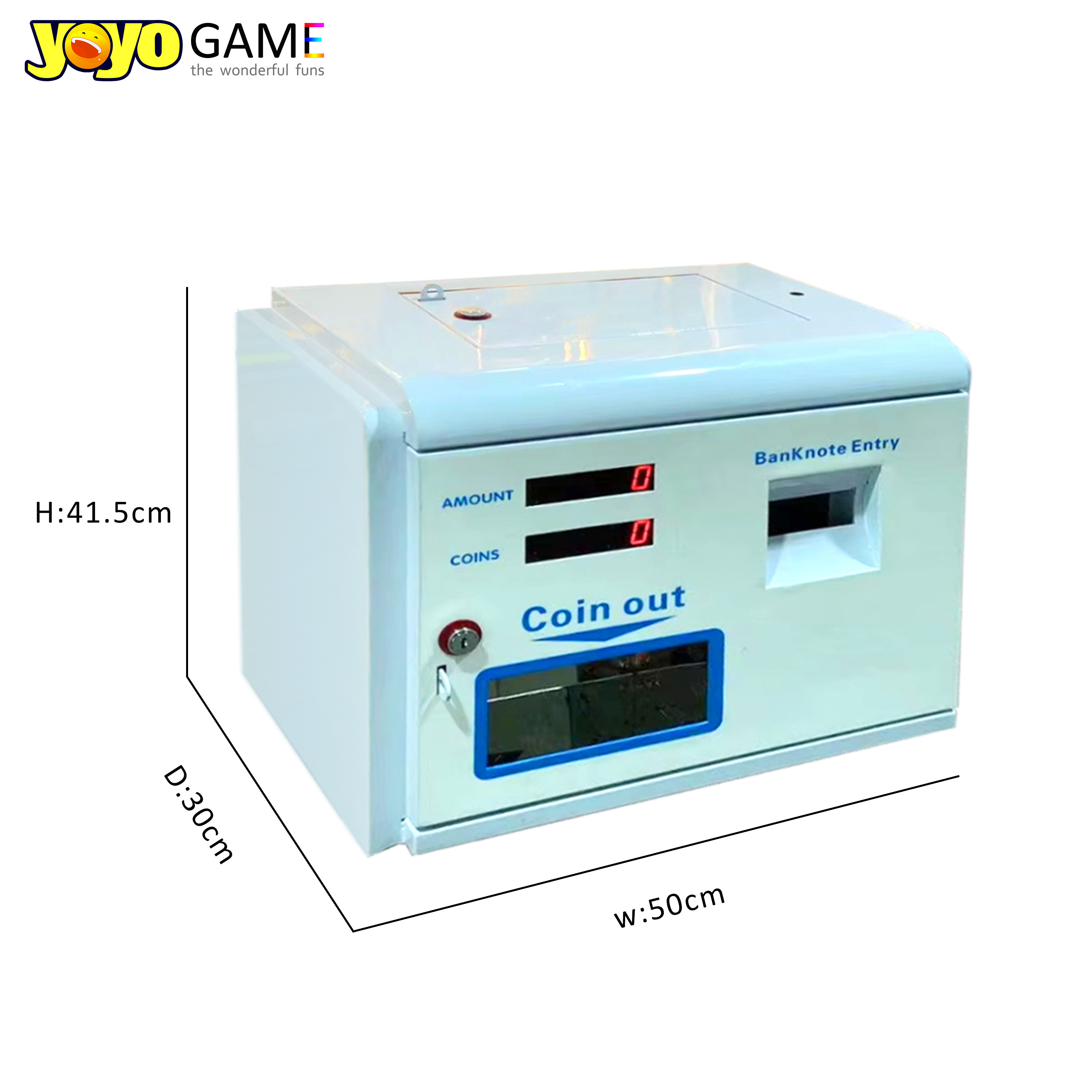 Amusement Park Coin Operated Coin Change Machine Bar Counter 24 Hours Automatic Money Changer Token Coin Change Dispenser Machine